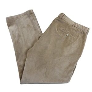 Peter Millar Pants Mens 40x29 Beige NanoLuxe‎ Corduroy Chino Casual Straight